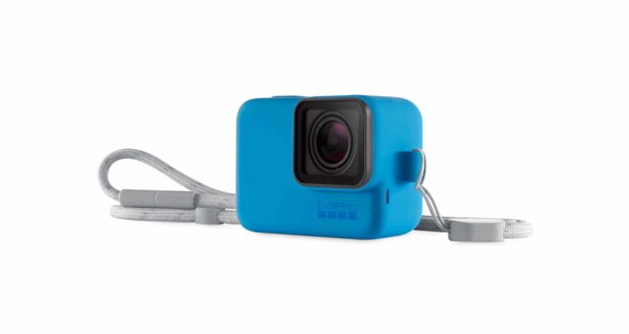 GoPro Guaina + Laccetto (Blu)