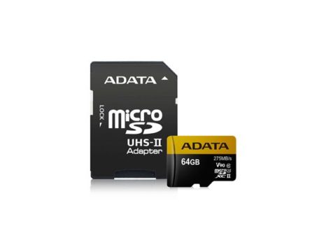 Micro SD 64Gb Adata Premier One 8k V90